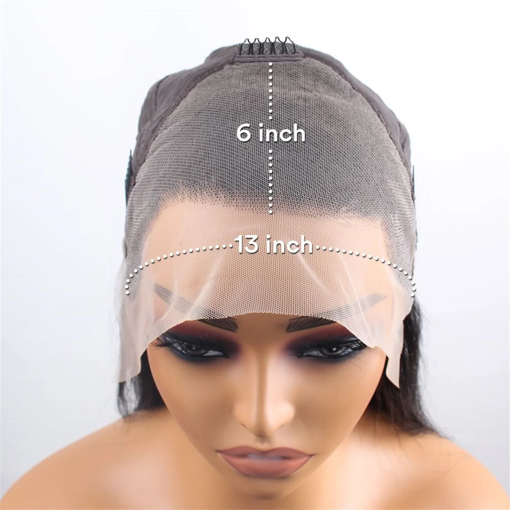 30 40 inch 13x6 body wave hd menselijk haar kant frontale pruik 13x4 body wave menselijk haar pruiken voor zwarte vrouwen natuur zwart Braziliaans