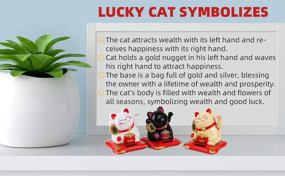 1 Stück Mini 2,9 Zoll Glückskatzen-Figur, Feng Shui Katzen-Dekoration für Zuhause und Auto, Eröffnungszeremonie-Ornament, Feiertagsgeschenk, Heimdekoration – Detail 2