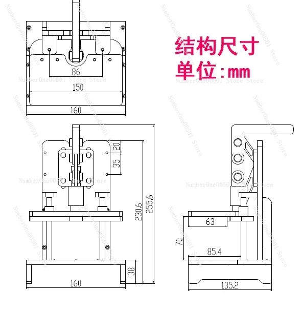 Universal Test Frame PCB Testing Jig Stereo Frame PCBA Test Circuit Board Fixture Tool Y