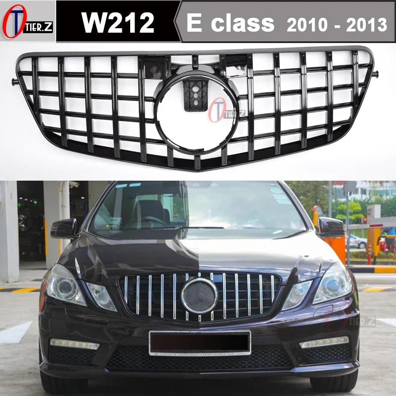 

W212 Верхний бампер капота автомобиля GT Решетка радиатора для Mercedes E Class W212 Sedan S212 Wagon 2010-2013 E200 E300 E400, не для E63