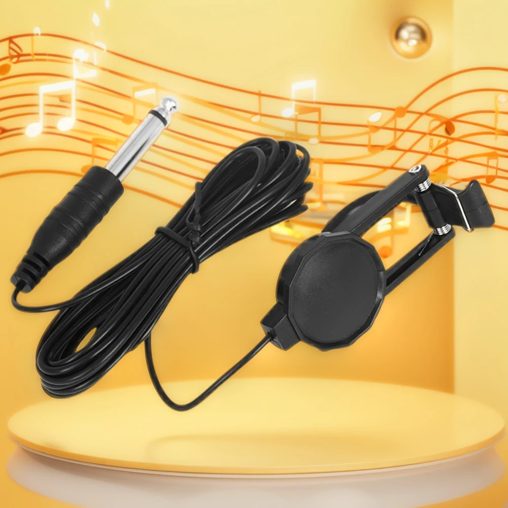 バイオリンピックアップ バイオリンエレクトリックピックアップ ポータブルバイオリントランスデューサーピックアップ パンチングなしバイオリンクリップオンピックアップ バイオリンアクセサリー