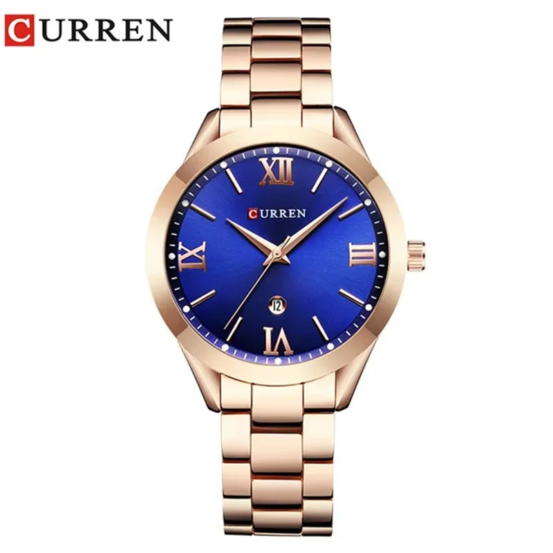 Curren 9007 Hot Fashion Women Watch Luxury Watches Woman Clock Stainless Steel Simple Business Wriswatches Ladies reloj mujer