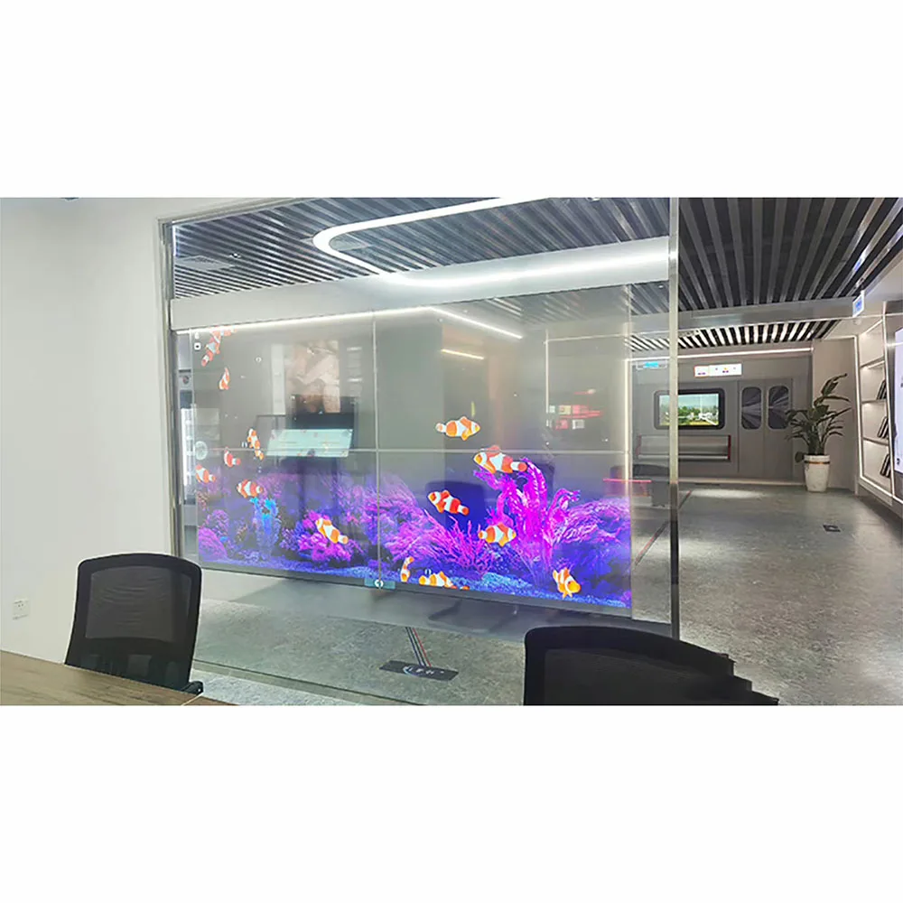 

30-inch Wall-mounted OLED Transparent Display Transparent Display in the Store Showroom