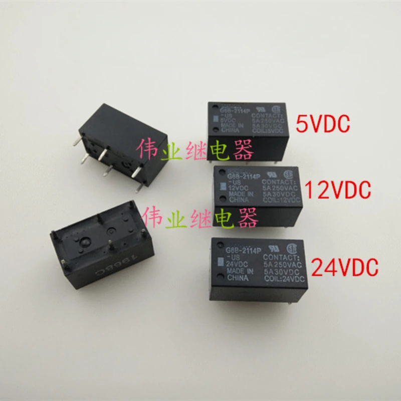 （Brand-new）1pcs/lot 100% original genuine relay:G6B-2114P-US 5VDC 12VDC 24VDC 6pins