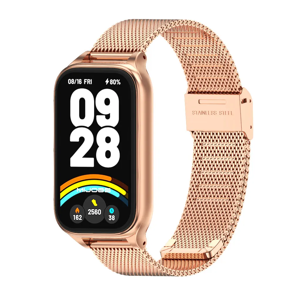 Für Xiaomi Smart Band 9 Active Strap Smart Armband Mi Band 9 Active Strap Metall Edelstahl Ersatz Handgelenk Armband – Detail 10