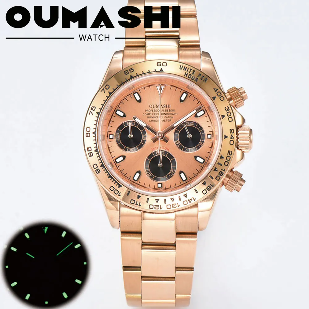 

Роскошные мужские часы 39 мм VK63 наручные часы с механизмом Деловые мужские наручные часы Сапфировое стекло VK63 наручные часы водонепроницаемость 10Bat