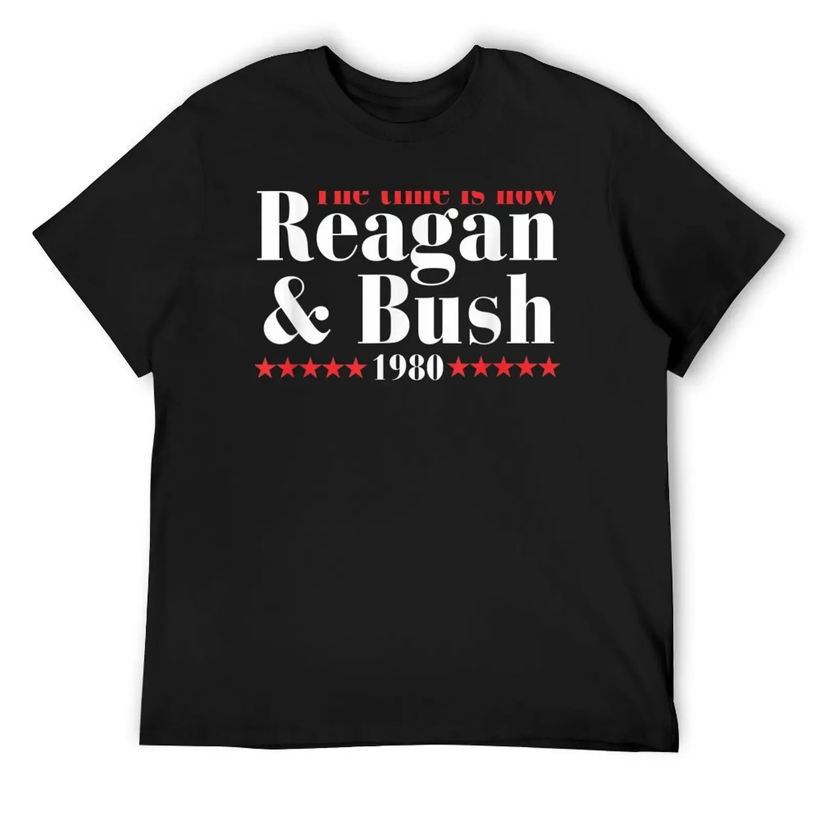 

Reagan Bush 80 Ronald Reagan 1980 Campaign T-Shirt oversizeds cheap stuff heavyweights mens designer t shirt