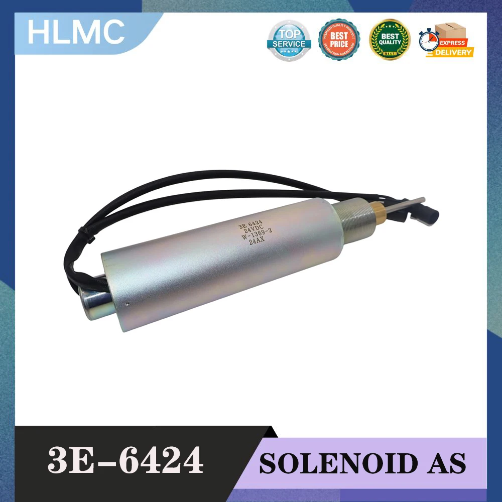 24V Solenoid Valve 3E-6424 3E6424 Wheeled bulldozer 980C 980F 970F 980F II New Aftermarket Parts