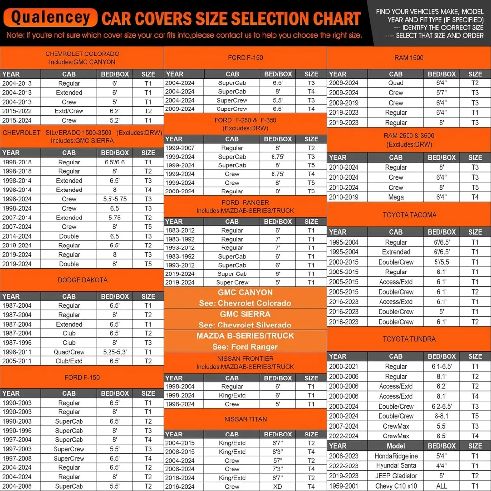 غطاء شاحنة بيك اب خارجي مقاوم للماء لجميع الأحوال الجوية مع حماية من الأشعة فوق البنفسجية، مناسب عالميًا للطول 229-242 بوصة