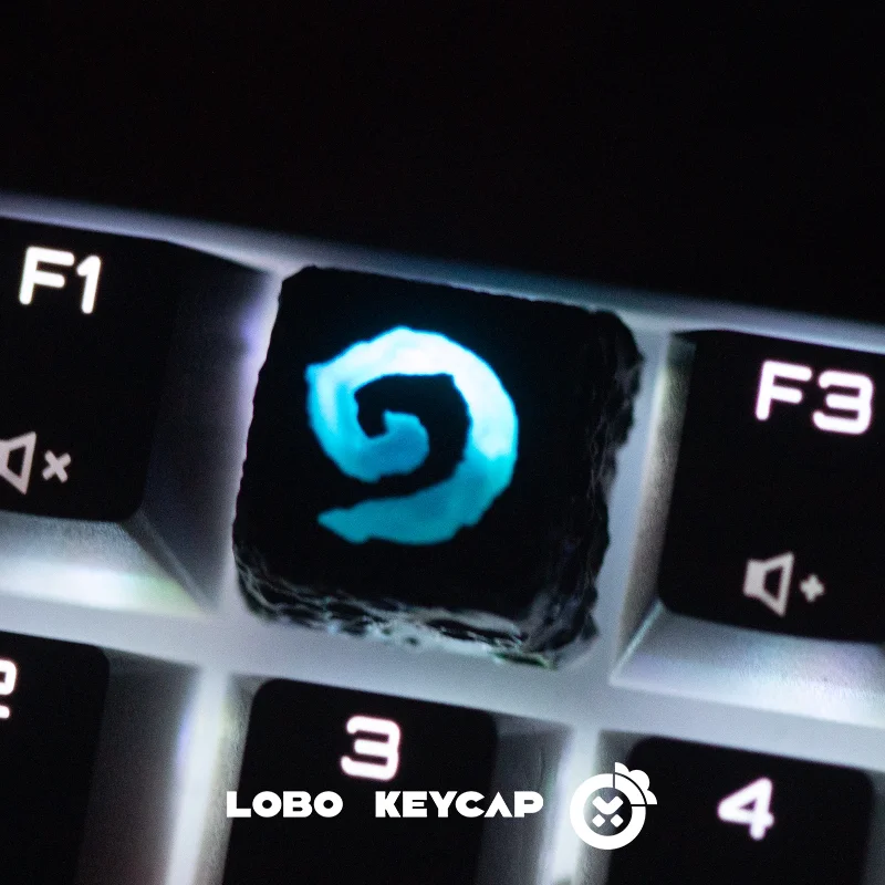 Gaming Keyboard Backlit - Lobo Keycap Resin Backlit Artisan Keycap