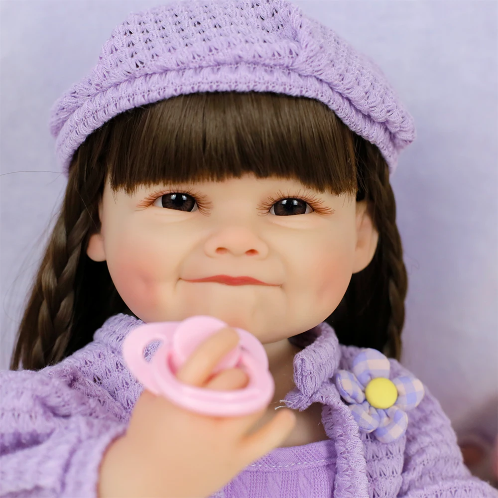 19 Polegada 48m corpo inteiro silicone macio reborn bebê menina boneca raya realista toque macio de alta qualidade boneca presentes aniversário para crianças