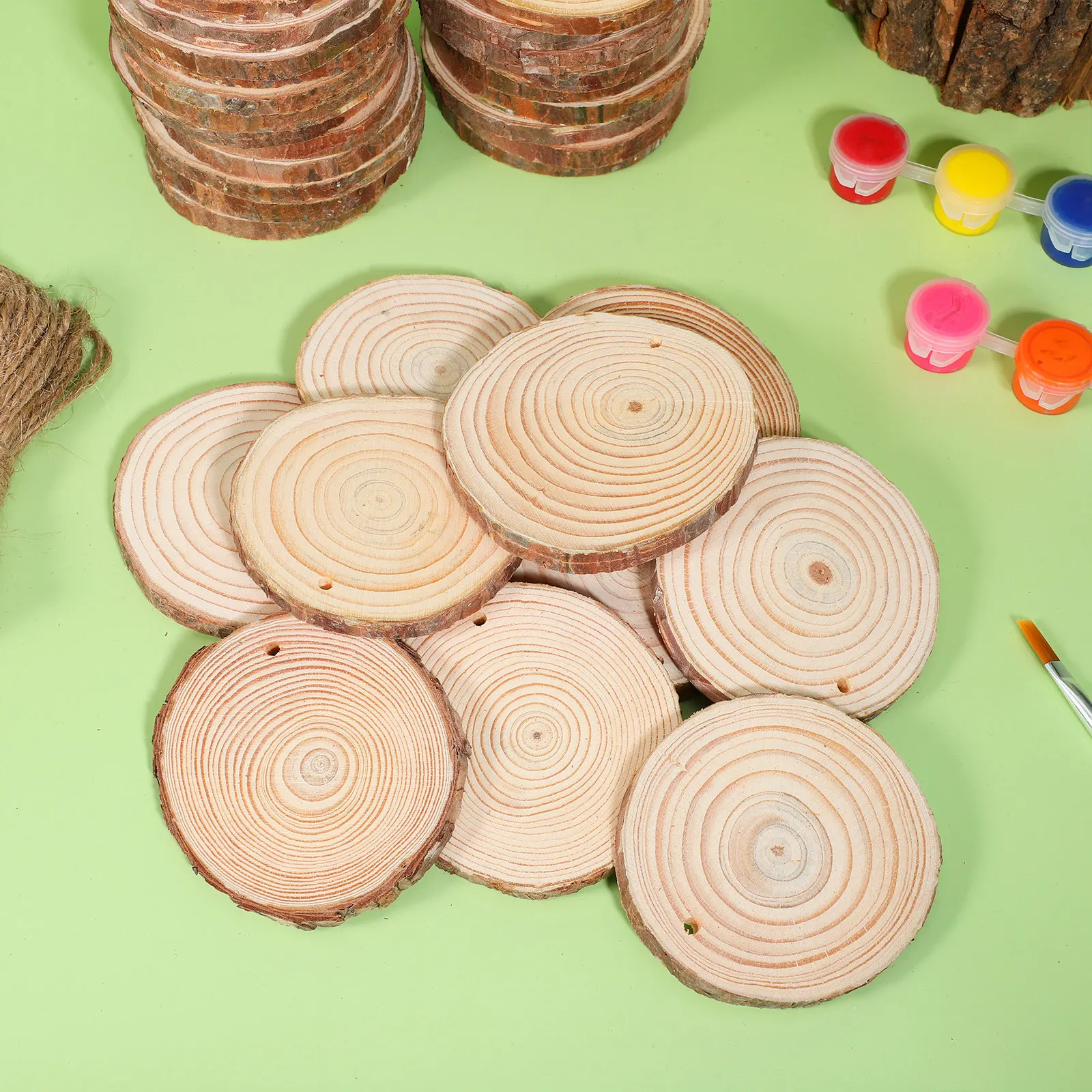 แผ่นไม้ 50 ชิ้น สำหรับงานฝีมือ - Twine Jute Natural บทวิจารณ์และราคา