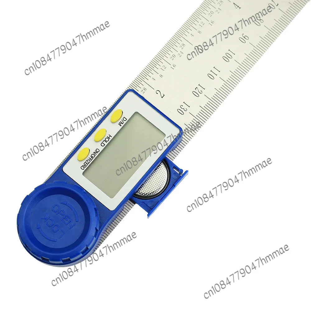 200mm Stainless Steel Digital Display Goniometer Angle Meter 999.9 Degree Two in One Digital Display Goniometer