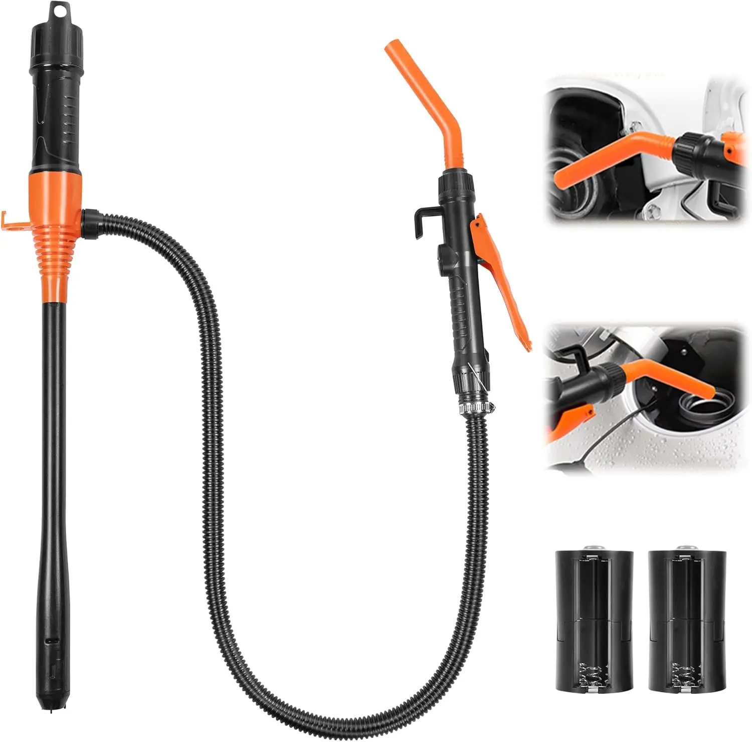 

Portable Power Battery Pump, Battery Powered Siphon Fuel Transfer Pump, Universal Fit for Gasoline