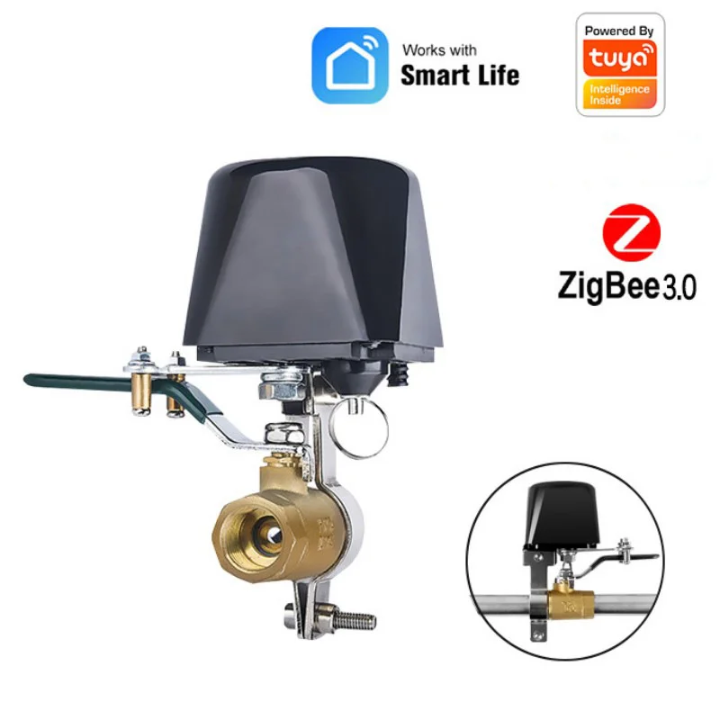 Zigbee Tuya Wifi Smart Valve Manipulator Zigbee 3.0 Water Valve Air Valve Manipulator Remote Control support Google/Alexa