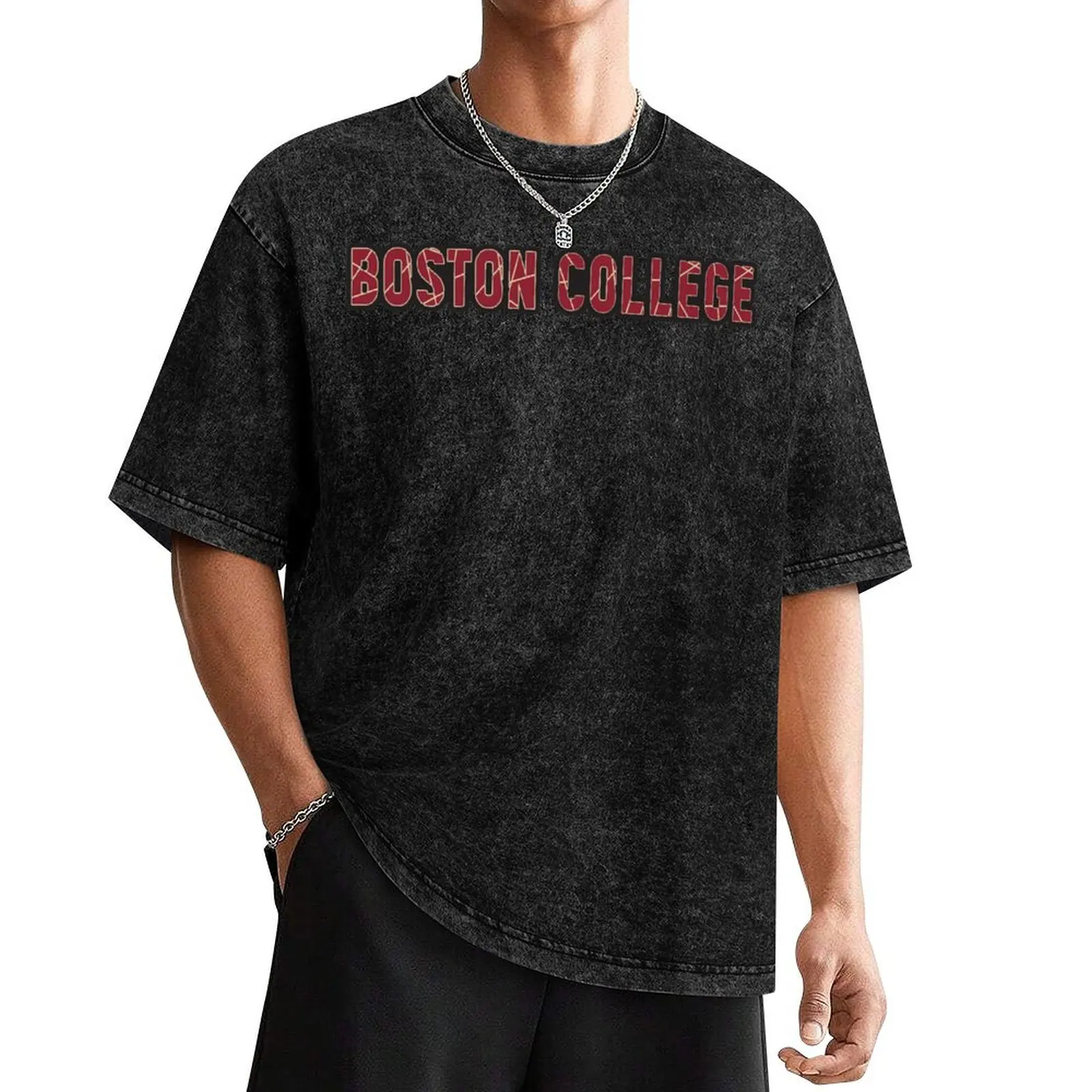 

boston college T-Shirt tees man clothes tops animal prinfor boys funny t shirts men