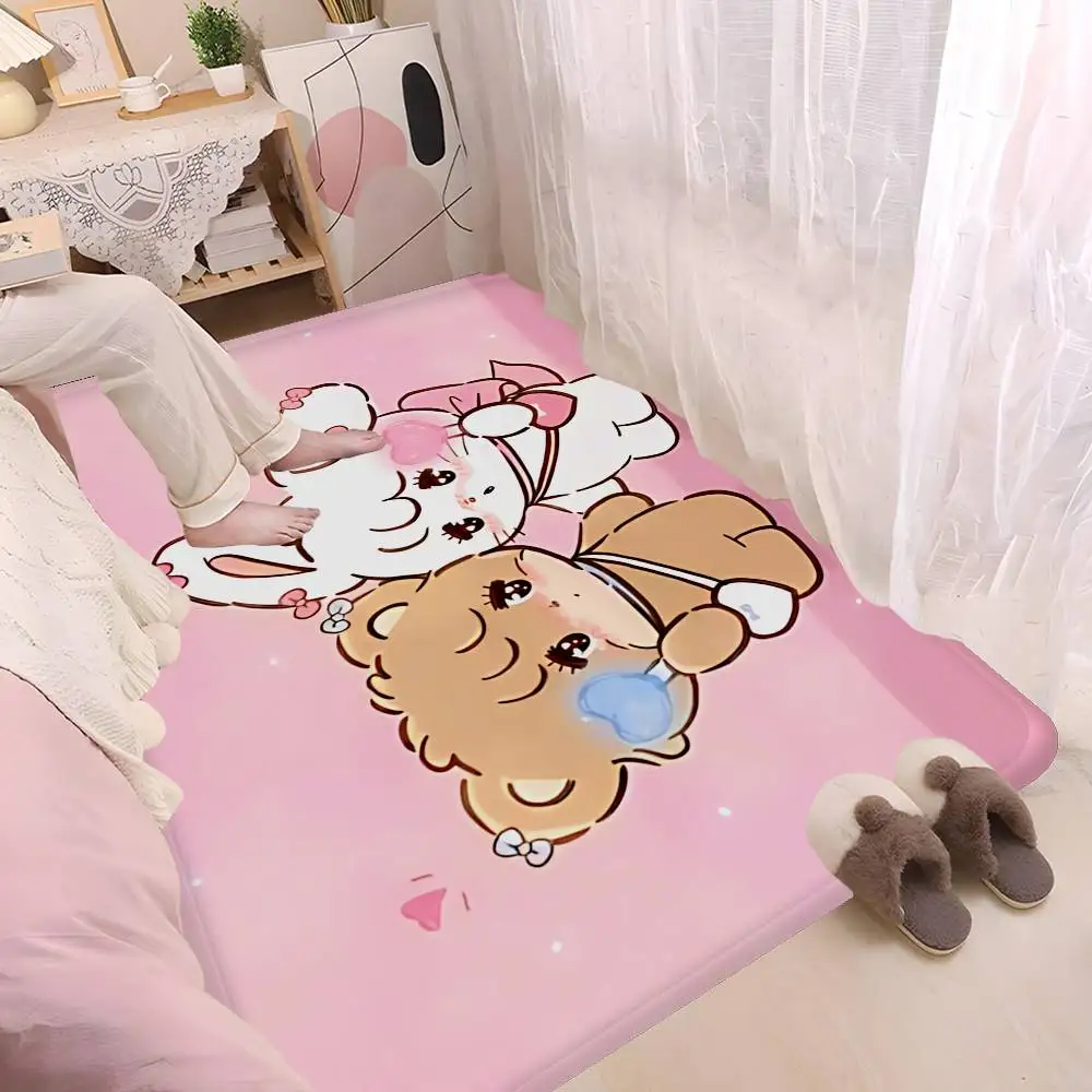 Cute Cat Mikko I-illustrations Floor Mat Rectangle Anti-slip Home Soft Badmat Front Door Indoor Outdoor Mat Welcome Doormat