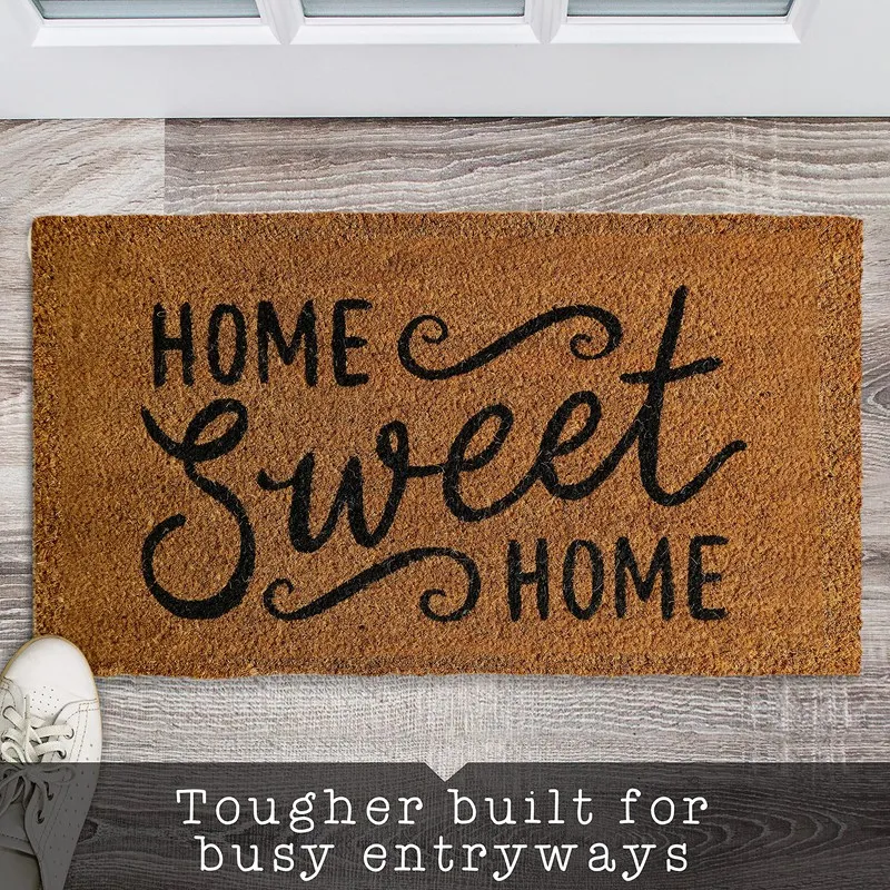 Welcome Mats for Front Door Funny Door Mat Outside Farmhouse Welcome Mat with Non-Slip Backing Funny Welcome Mat D