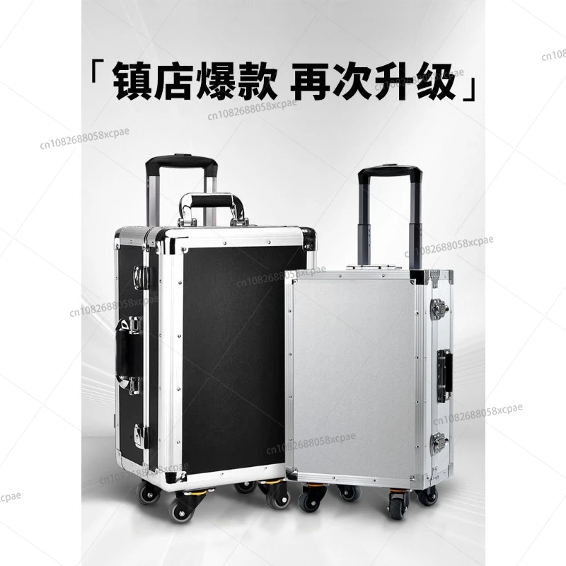 

Промышленный ящик-тележка для инструментов из алюминиевого сплава, многофункциональный, для оборудования и инструментов