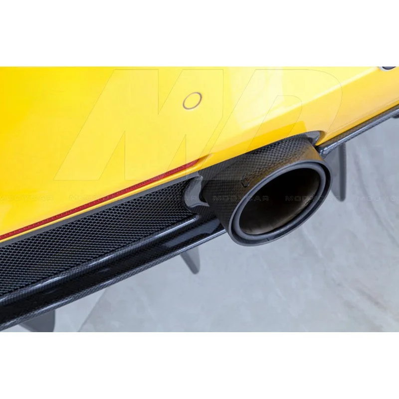 Capristo Carbon Fiber Exhaust Trim for 2015-2018 Ferrari 488 Gtb