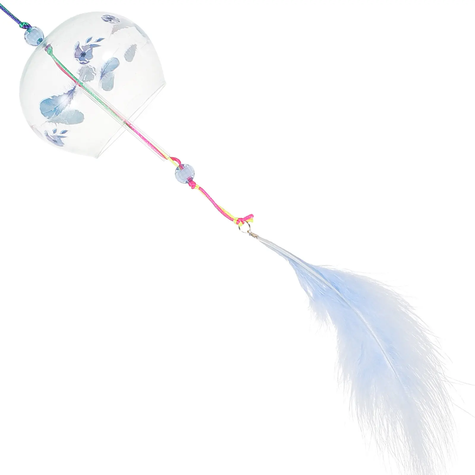 Japanese Style Glass Wind Chime Pendant Decorative Hanging Wind Bell Home Garden Balcony Window Decor Clear Sweet Sound