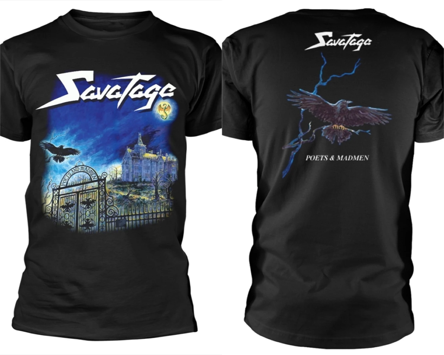 

Savatage Poets & Madmen T-Shirt Men Women Cotton Tees Short Sleeve Brand T-shirt Retro Rock Band Y2k Tops Summer Men's Clothing