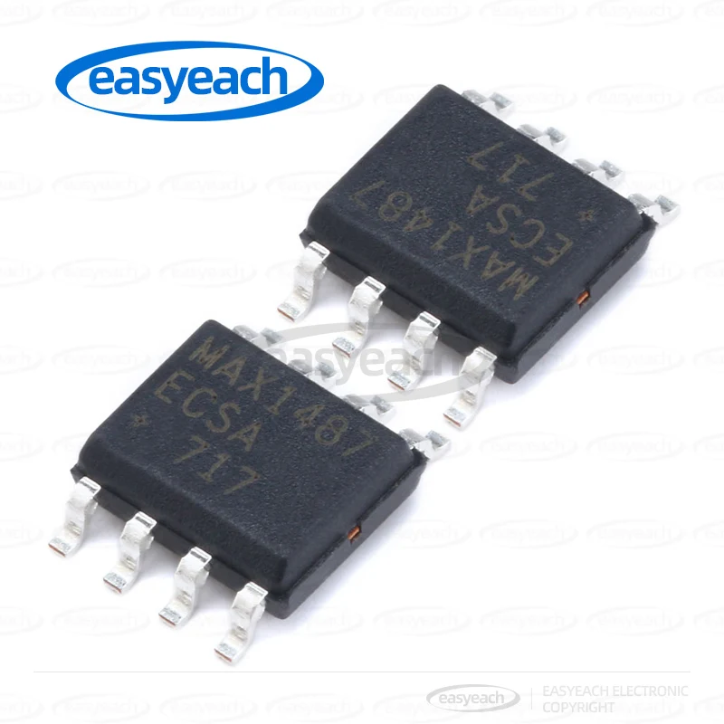 MAX1487EESA+T Package SOIC8 Interface Chip Transceiver Chip Swing Rate Limited, Low Power, RS-485/RS-422 Transceiver