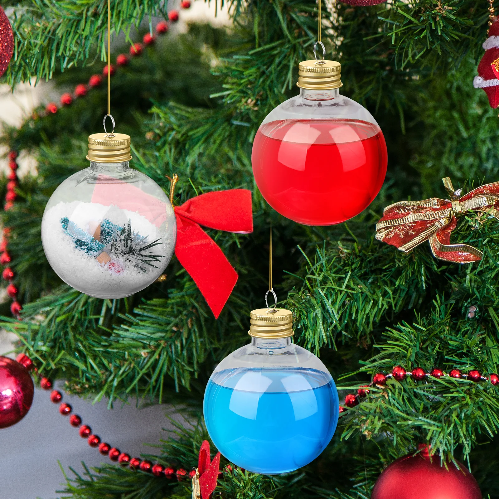 

10Pcs Bulb Shaped Bottle Smooth Transparent Empty Bottles Secure Cap Design Portable Juice Milk Bottles for Outdoor Daily Cold