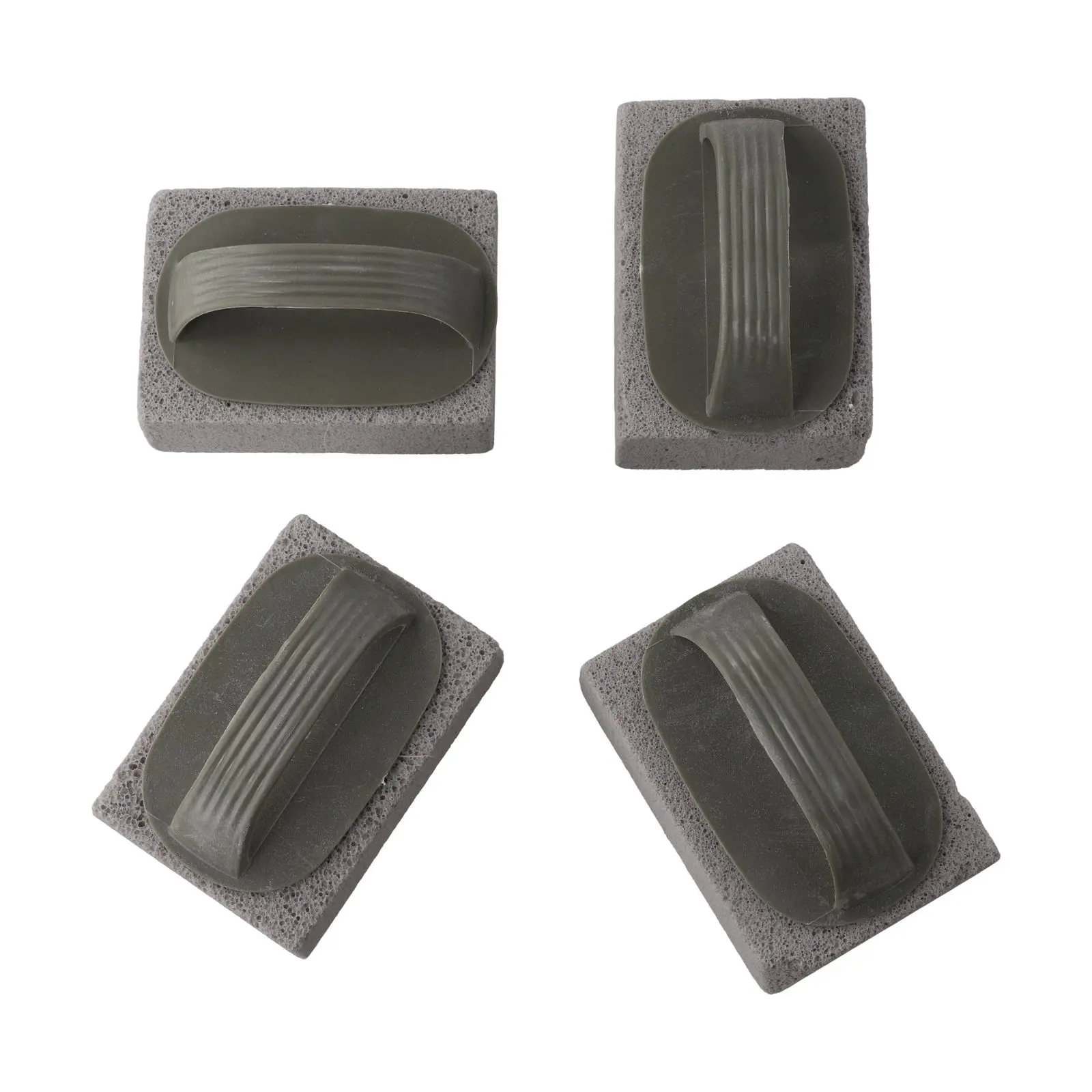 Set of 4 Ergonomic BBQ Cleaning Bricks Reusable Pumice Stone for Safe and Gentle Cleaning of Grills and Cookware