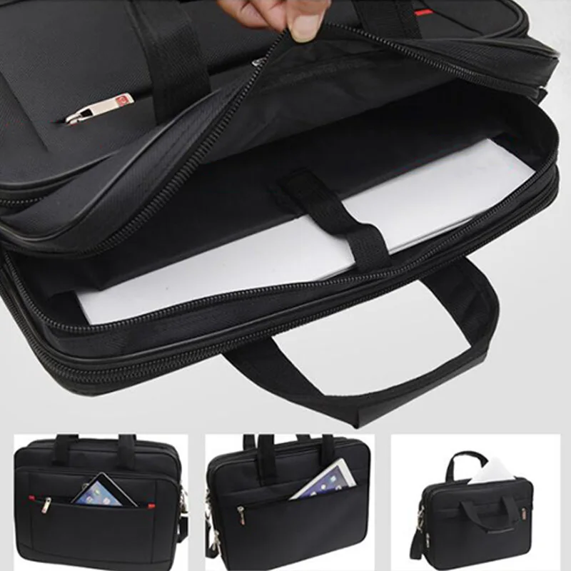 Men\'s Crossbody Bag Oxford Cloth Breathable Waterproof Large Capacity Laptop Bag Simple Horizontal Square Business Backpack