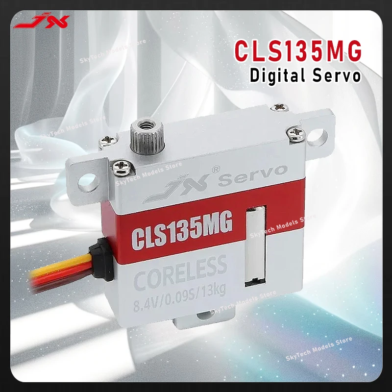 JX CLS135MG 13kg Mini Coreless Motor Servo 10mm Thin Metal Gear Digital Wing Servo for Fixed-wing FPV Drone Helicopter Models