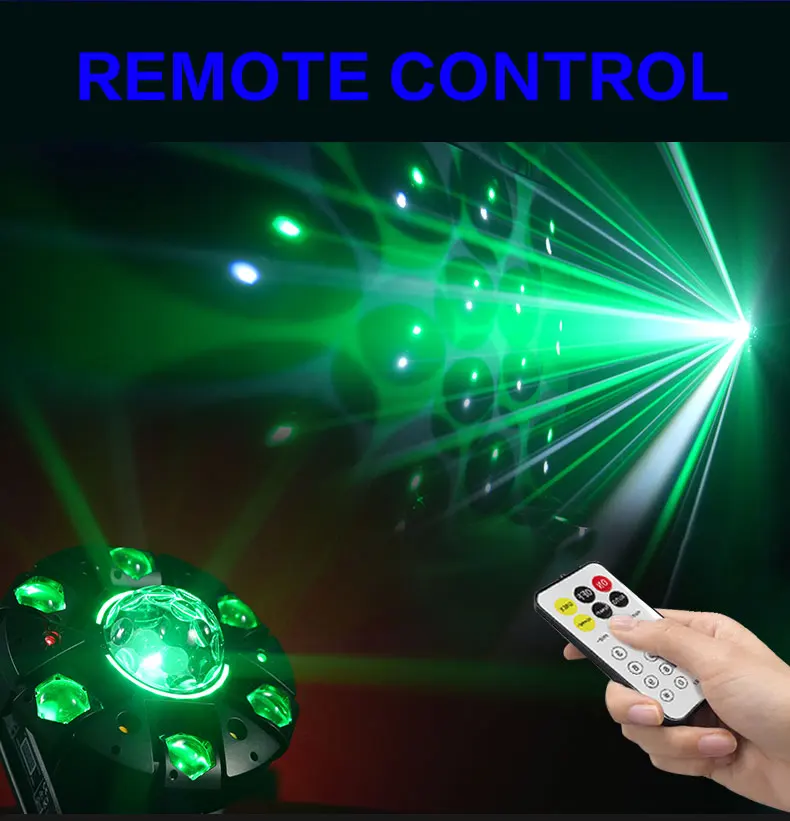 2026 LED RGB Disco Magic Ball Licht DMX Club DJ Bar Stroboskop Musikaktivierte Indoor-Heimparty Romantische Multi-Effekt-Beleuchtung – Detail 4
