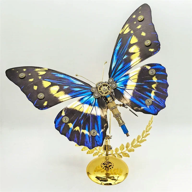 Rompecabezas de Metal 3D, Kit de modelo de mariposa y diosa, bricolaje, modelos de insectos mecánicos Cyberpunk, juguete de montaje para adultos y niños, regalo