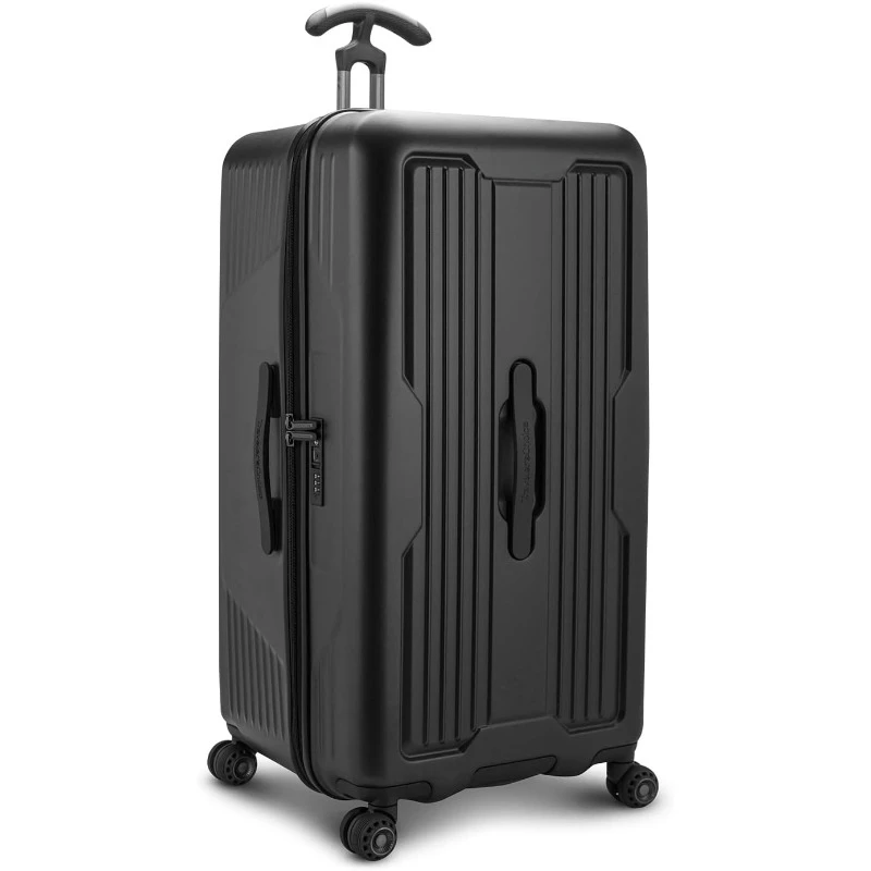 Ultimax Hardside Polycarbonate Spinner Suitcase, Black, 30" Trunk Luggage