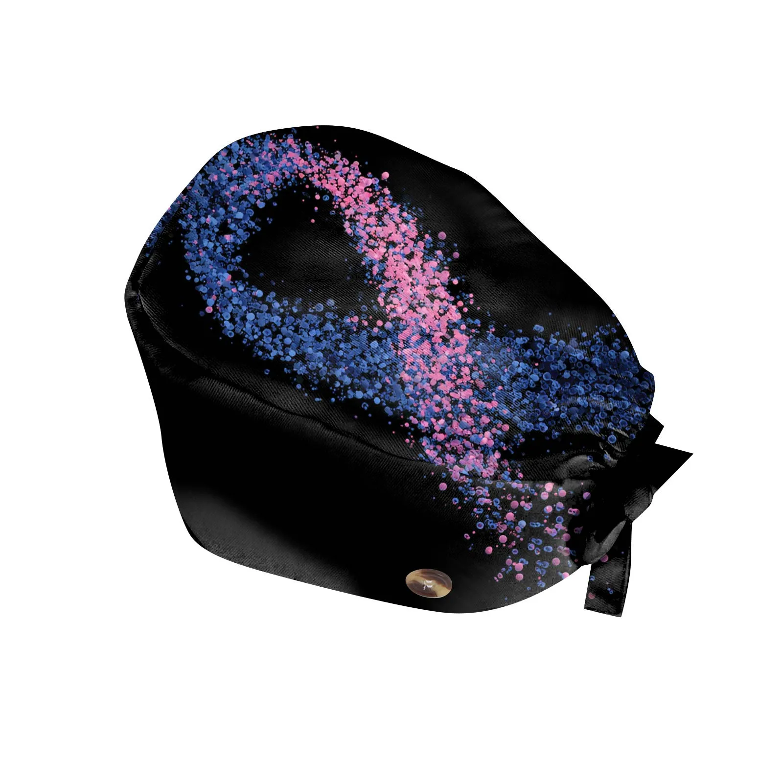 Gorros de cirujano para mujer, gorro de enfermería para el cuidado de la salud con estampado del día de la conciencia del cáncer de mama, gorros quirúrgicos médicos de Hospital Unisex