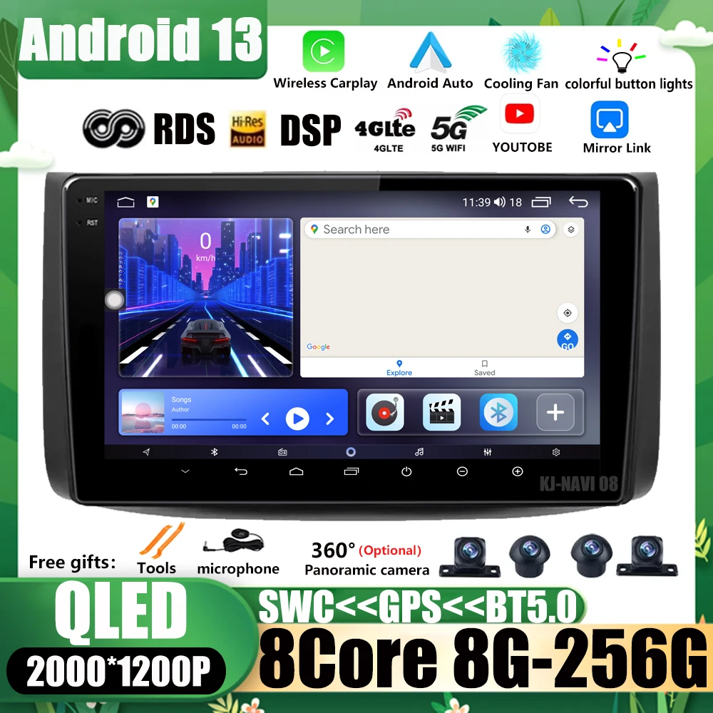 

Android 13 Navigation GPS Car Radio Multimedia For Chevrolet Aveo T250 2006 - 2012 Nexia 1 2020 - 2022 Video Player No 2 Din