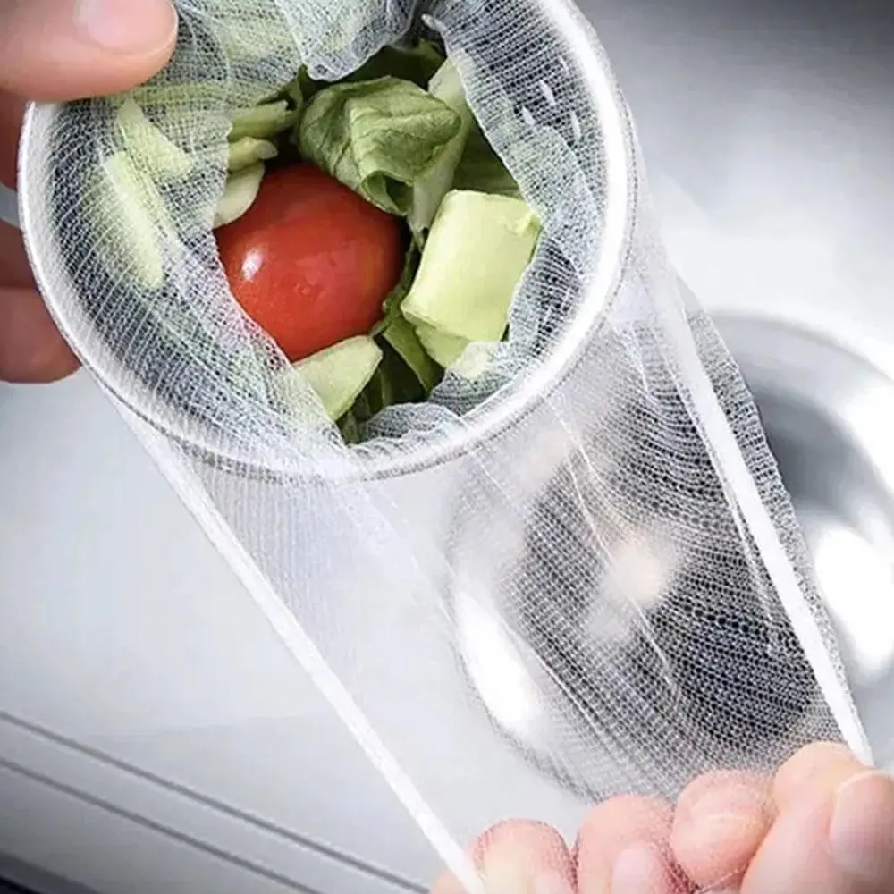 100x filtro usa e getta schermo lavello scarico cestino filtro sacchetto di rete della spazzatura cucina lavello per lavastoviglie schermo filtro Anti-intasamento