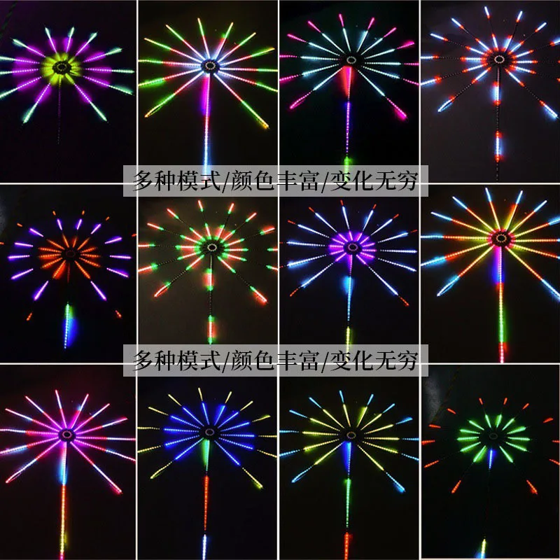 Led acoustic light drum, fireworks lamp with musical instruments track light music atmosphere lamp rhythm lamp