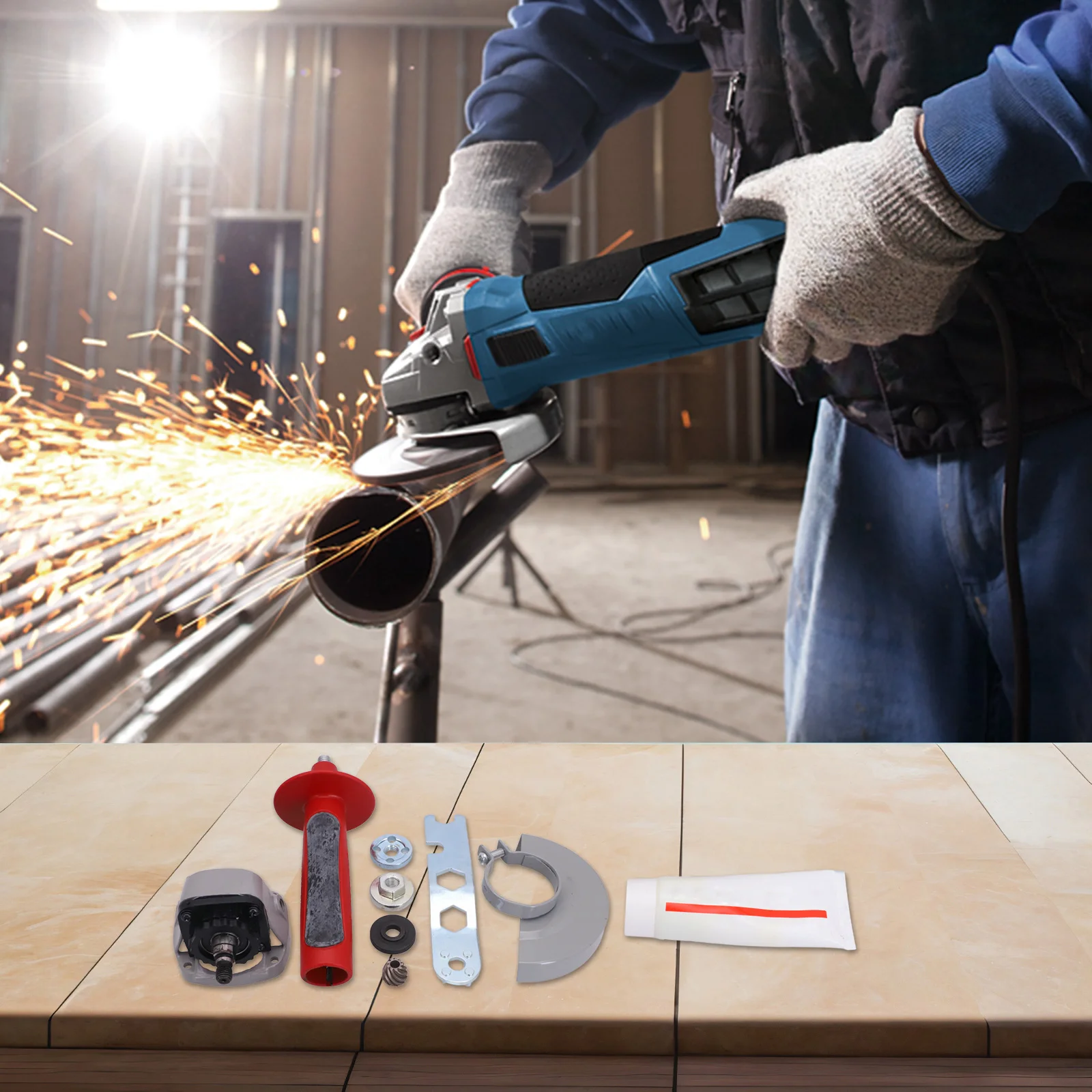 

For Bosch Tools Quick Repair Gear Front Head Assembly Workshop Repairs Angle Grinder Front Head Assembly Stable Performance