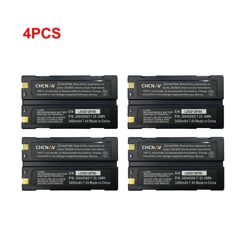 2PCS/4PCS 2004050017(XB-2) GPS Battery for CHCNAV CHC X90/X91/X93/M500/600 Series GPS Battery Model GPS-RTK 3400mAh 7.4V