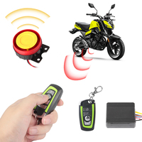 12V With  Engine Start Security Alarm System Motorcycle Anti-theft Alarm Two-way remote control key Anti-theft