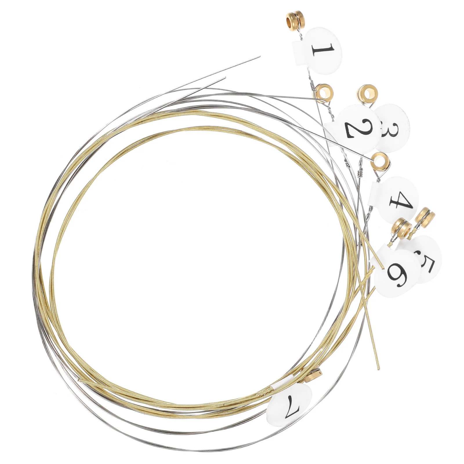 

7 String x Lyre Harp Strings Kits Metal Replacement Strings Lyre Harp String Supplies for Music Instrument Maintenance Supplies