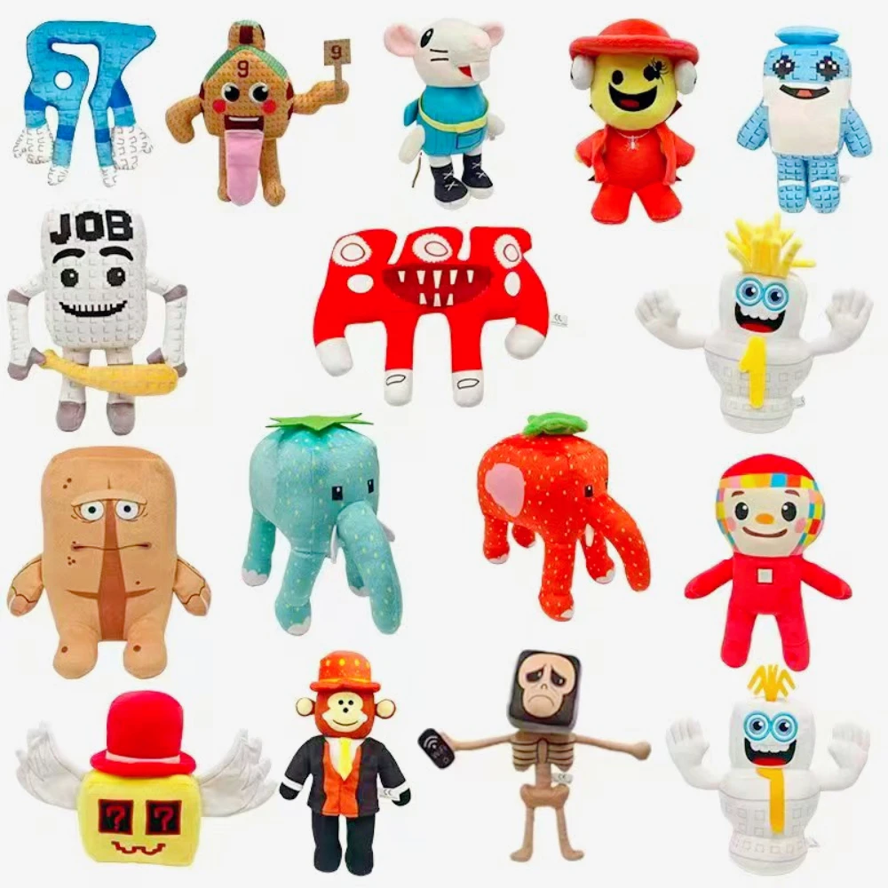 뉴 스틸 어 브레인롯 플러시 샘미 잔델 딸기 코끼리 플러시 인형 애니메이션 주변기기 장난감 할로윈 크리스마스 선물