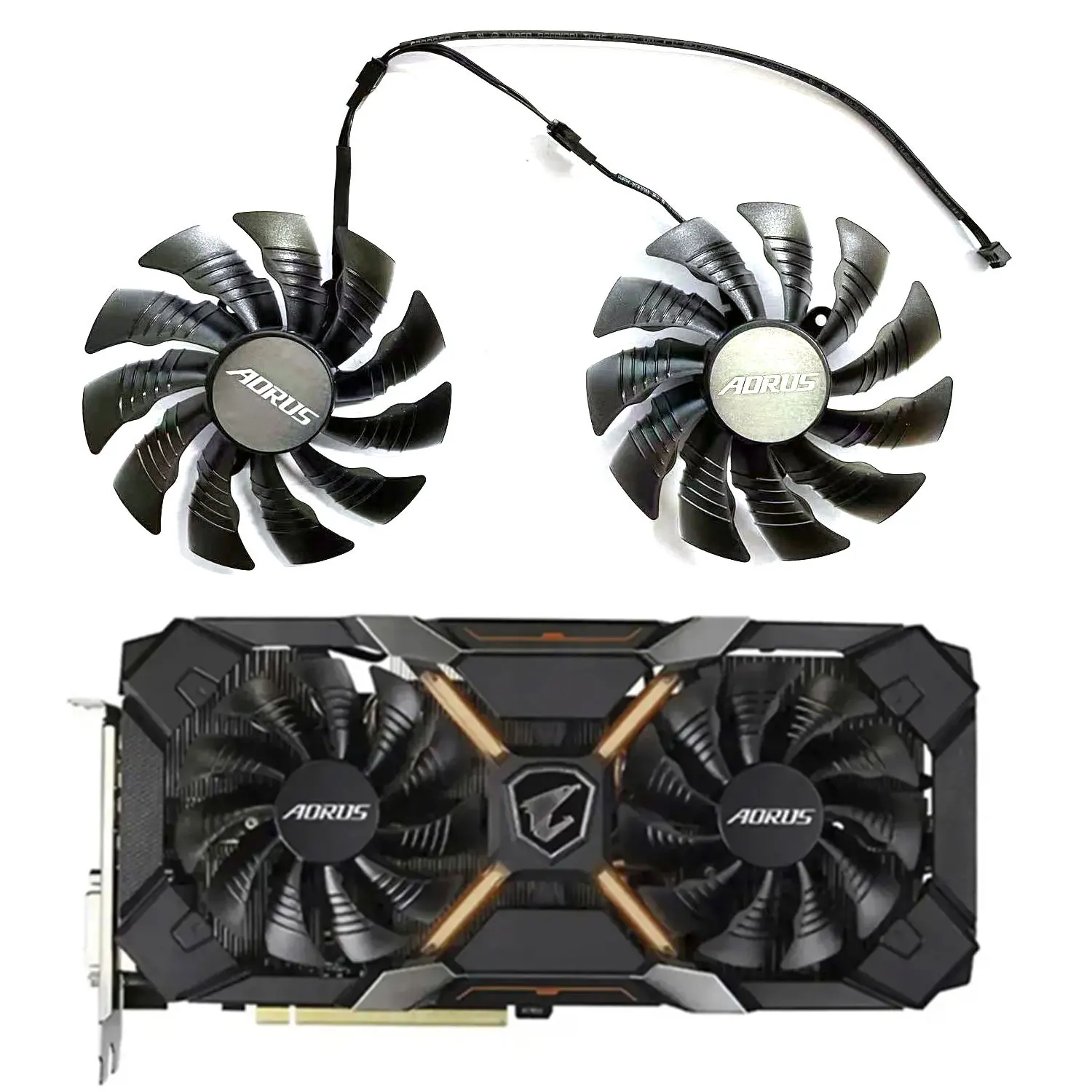 

FOR Gigabyte Aorus Geforce GTX 1060 Xtreme GTX 1080 Ti RTX2060 Xtreme Edition Graphics Card 95MM 4PIN T129215BU New GPU Fan