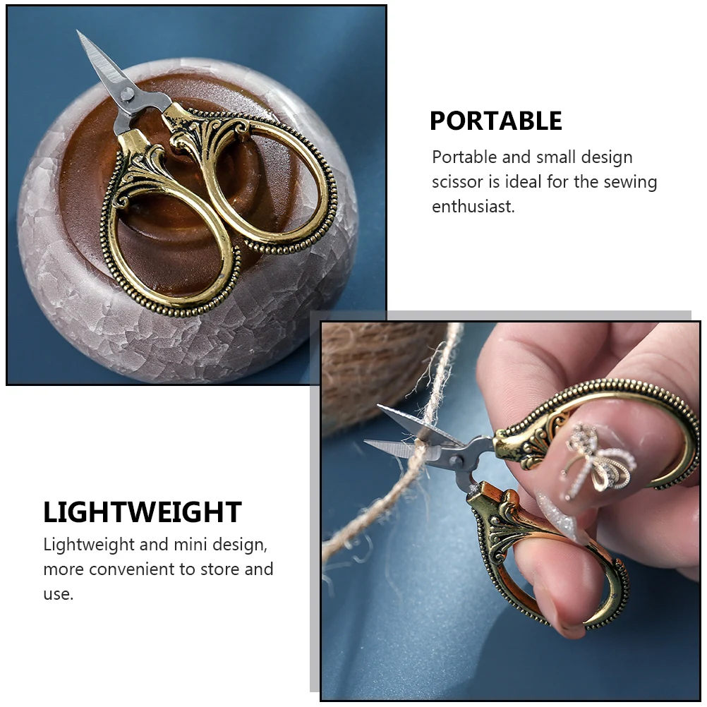 

1Pcs Embroidery Scissor Mini Portable Stainless Steel Tailor Thread Trimming Tool Lightweight DIY Craft Sewing Tool