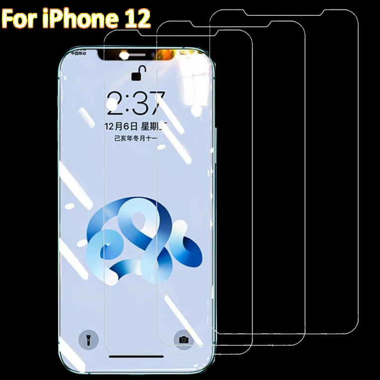 HD Full Tempered Glass Screen Protectors For iPhone 12 12 Max/12 Pro Front film iPhone X 6/6s 7 8 11 Pro Max Screen Protector