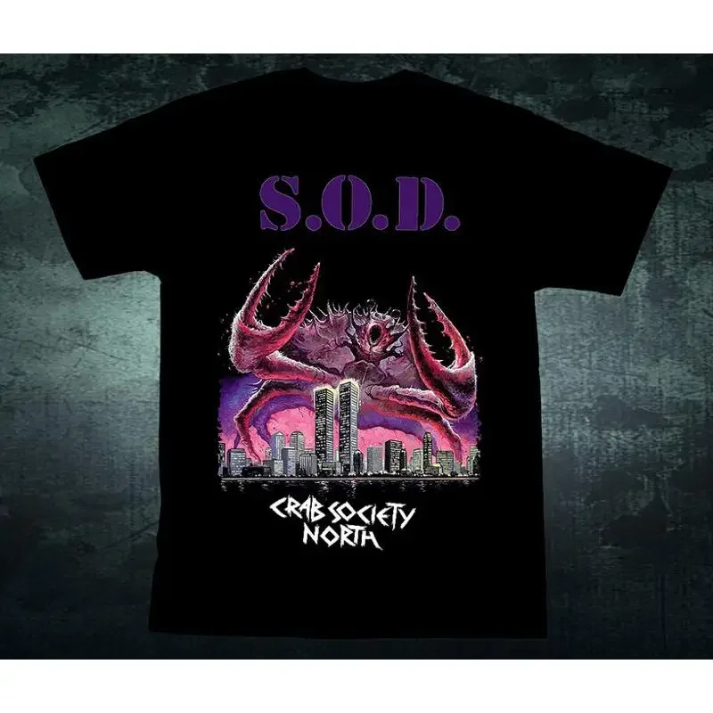 Vtg Stormtroopers of Death S O D Cotton Black T Shirt AP726