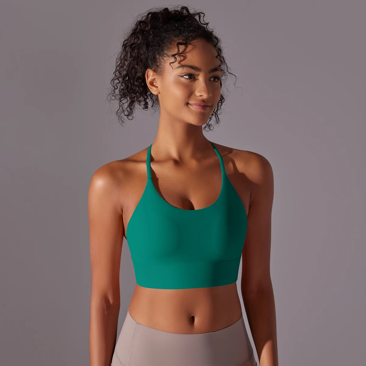 Sport-BH, weich, rückenfrei, sexy Damen-Fitness-BH, Strumpfhosen, Yoga-Weste, hohe Festigkeit, stoßfest, für Fitnessstudio, Sport-Top, Push-Up mit Brustpolster – Detail 21