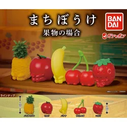 BANDAI Japan Gashapon Figure Anime Cute Sit With Knees Folded Fruit Pineapple Apple Banana Cherry Figurine Kawaii Capsule Toys