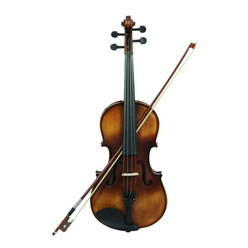 Professional Acoustic Viola Solid Panel Viola with Bows 4/4 Beginners Viola for Adult Students Music Lover